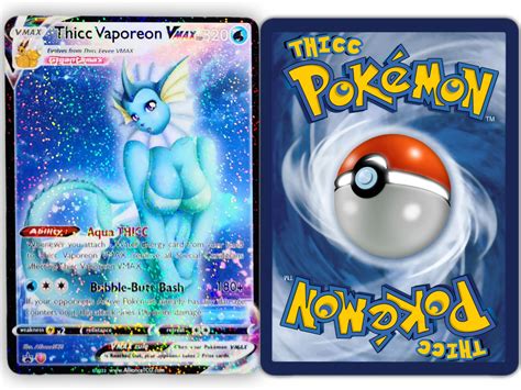 Thicc Vaporeon VMAX Full Art Holo Custom Trading Card - Etsy Australia