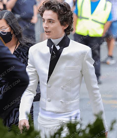 Get Met Gala 2023 Timothee Chalamet Blazer | Trendy New White Blazer