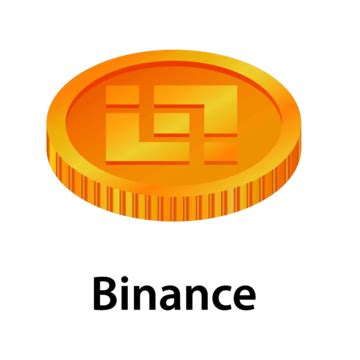 Isolated White Background Icon Of Binance Coin Bnb Cryptocurrencya ...