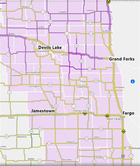 Nddot Road Conditions Map - Sayre Courtnay