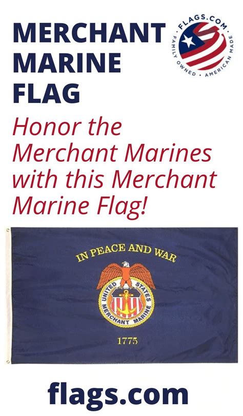 Merchant Marine Flag | Merchant marine, Marine flag, Marine