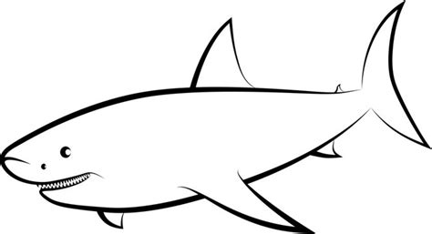 Shark Clipart Black And White