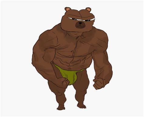 Bobo Muscular - Cartoon, HD Png Download - kindpng