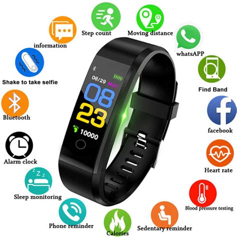 115 Fitness Tracker Bluetooth Pair - Wearable Fitness Trackers