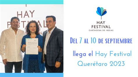 Se confirman las fechas del Hay Festival Querétaro 2023 | Más Cultura