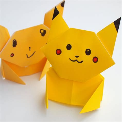 Easy Origami Pikachu Tutorial | Pink Stripey Socks