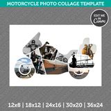 Motorcycle Motorbike Biker Photo Collage Template Canva PDF – DNKWorkshop