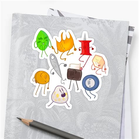 "The losers - Bfb" Sticker by ToriNeko | Redbubble