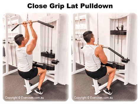 Close Grip Lat Pulldowns