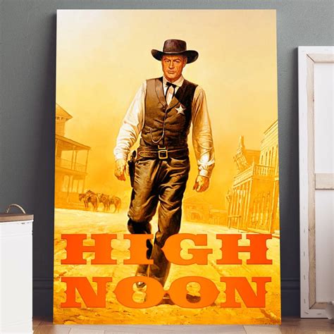 Canvas Art: High Noon Movie Poster Print on Canvas (12" x 16") Wall Art ...