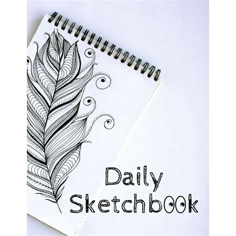 Daily Sketch Book: 8.5" X 11", Customized Artist Sketchbook to Draw and Journal: 112 pages ...