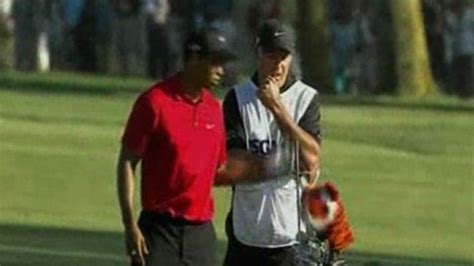 Tiger Woods' Caddie -- Pissed