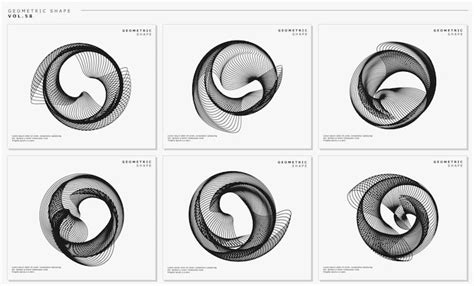 Premium Vector | Modern sound wave circle logo design template set