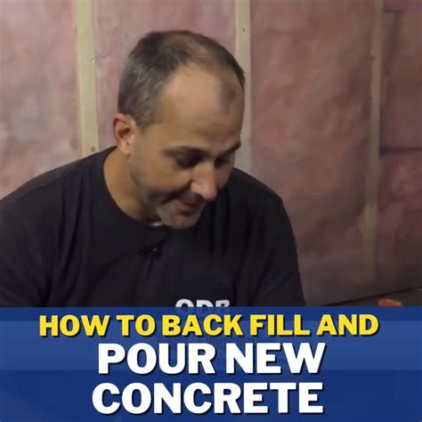 How To Back Fill And Pour New Concrete In Your Basement Professionally ...