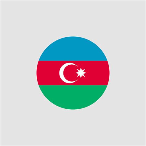 National Azerbaijan flag, official colors and proportion correctly. Vector illustration. EPS10 ...