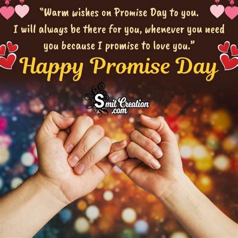 Happy Promise Day Wishing Photo - SmitCreation.com