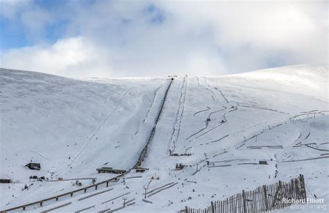 Coire Cas area of CairnGorm Mountain ski centre, February 2018 ...