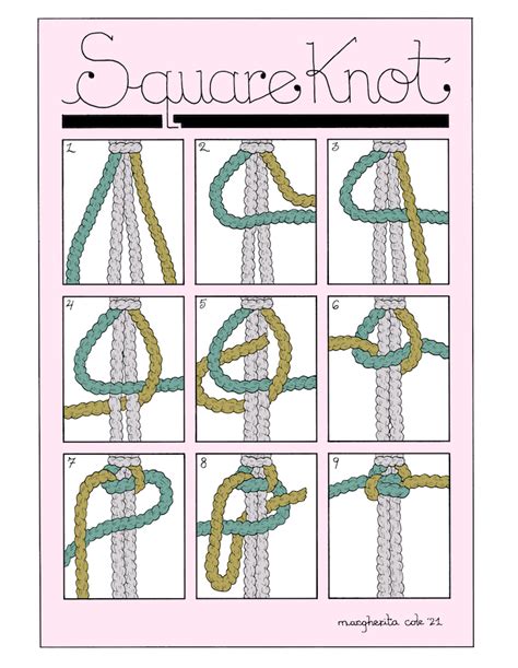 Learn How to Make 5 Essential Macramé Knots With These Illustrated Guides | My Modern Met