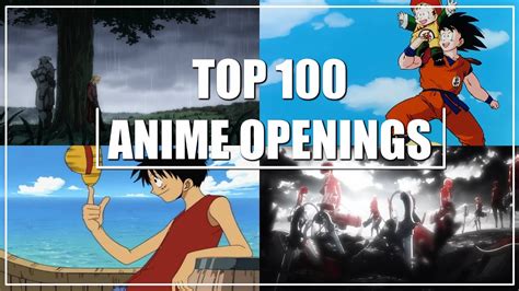 My Top 100 Anime OPENINGS Of All Time - YouTube