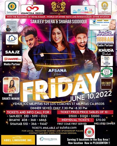 Afsana Khan Live With Saajz and Khuda Baksh - Bay Area