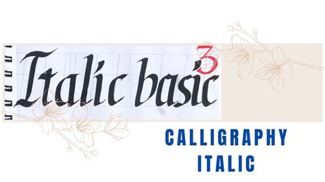 Italic Calligraphy Tutorial| Italic Calligraphy for Beginners | Italic ...