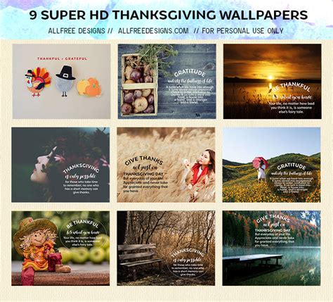 9 Free Super HD Thanksgiving Quotes Wallpaper Designs