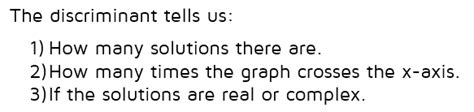 Discriminant p2 - KATE'S MATH LESSONS