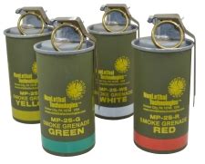 Military Color Smoke Grenades, M18 Type, NonLethal Technologies