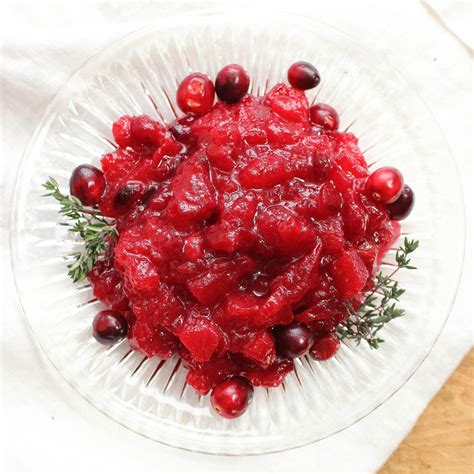 Apple-Ginger Cranberry Sauce