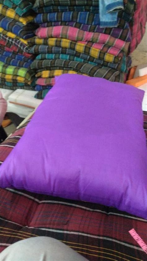 Neck Pillow Purple Plain Cotton Pillows, For Home, Shape: Rectangular at Rs 60/piece in Vasai
