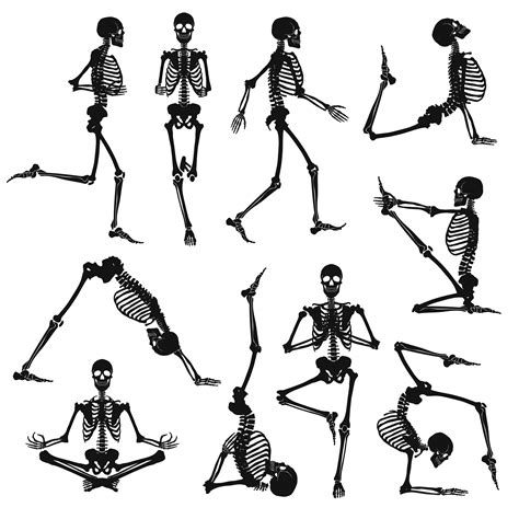 Black Human Skeletons Background 484835 Vector Art at Vecteezy