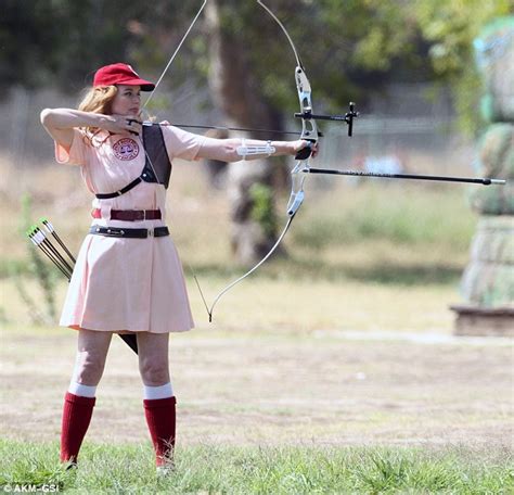 Geena Davis, 57, slips into her famous League Of Their Own baseball costume 21 years after ...