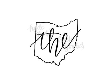 The Ohio State Outline SVG file - Ohio Outline SVG design - Ohio SVG ...