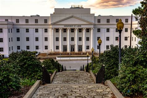 AL Dept Of Labor Building At Sunset Editorial Photo - Image of columns ...