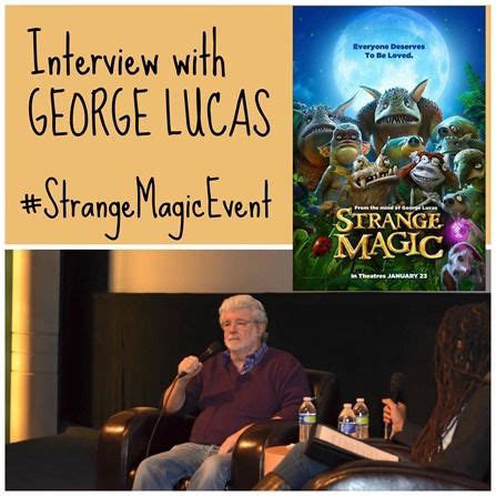 Interviewing George Lucas for Strange Magic Movie! #StrangeMagicEvent | Strange magic movie ...