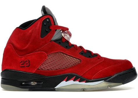 Jordan 5 Retro DMP Raging Bull Red Suede - 136027-601