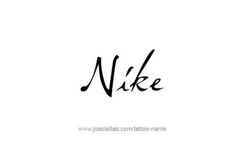 Nike Mythology Name Tattoo Designs - Tattoos with Names