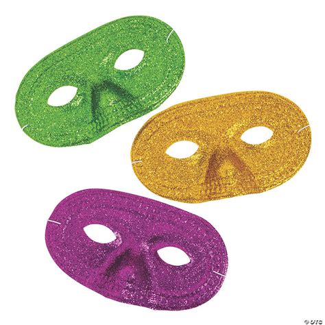 Mardi Gras Glitter Masks | Oriental Trading