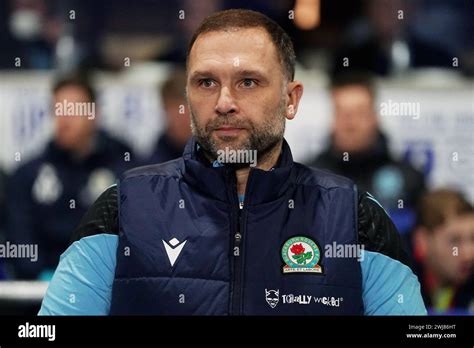 Blackburn Rovers manager John Eustace ahead of the Sky Bet Championship match at St. Andrew's ...