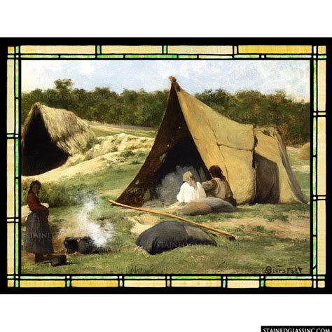 Indian Camp by Albert Bierstadt