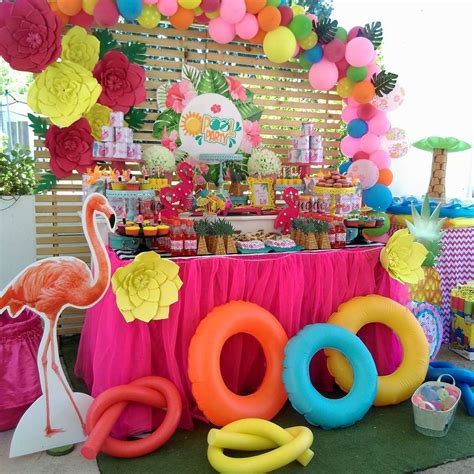 FIESTA DE PISCINA Birthday Party Ideas | Photo 1 of 8 | Pool birthday ...