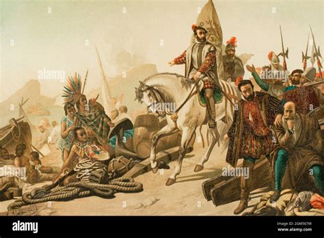 Hernan Cortes And The Aztecs In War