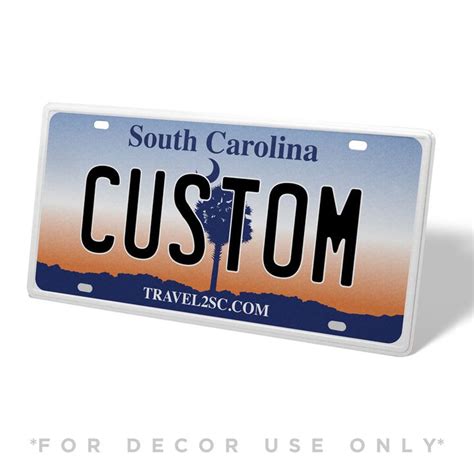 a license plate that says custom with a palm tree in the middle and an ...