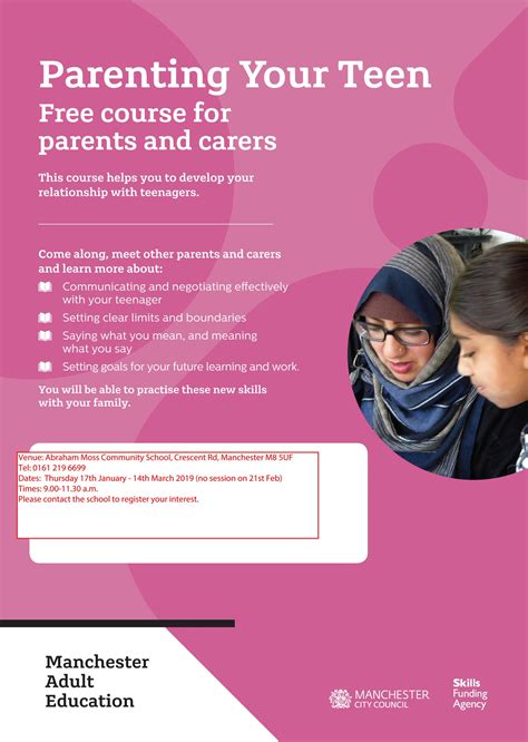 Abraham Moss School on Twitter: "#FREE COURSE FOR PARENTS AND CARERS ...