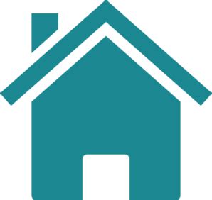 Teal House Clip Art at Clker.com - vector clip art online, royalty free ...