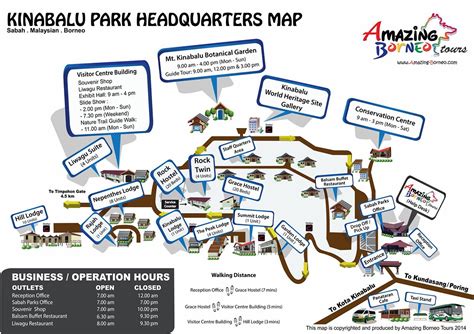 Kinabalu Park Map | Printable Version | Mount Kinabalu