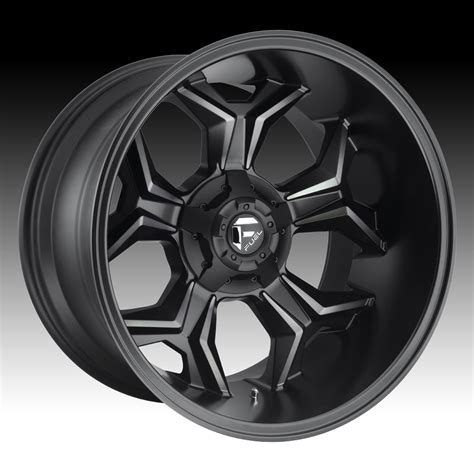 Fuel Avenger D605 Black Milled Dark Tint Custom Truck Wheels Rims - Fuel - 1PC - Custom Wheels ...