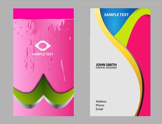 Abstract business card design templates Royalty Free Vector