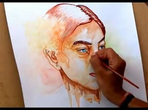 Simple Watercolor Portrait Painting | How to Paint a Portrait in Watercolors - YouTube