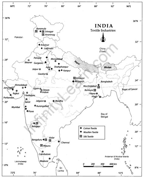 Class 10 Geography Map Work Chapter 6 Manufacturing Industries - Infinity Learn by Sri Chaitanya